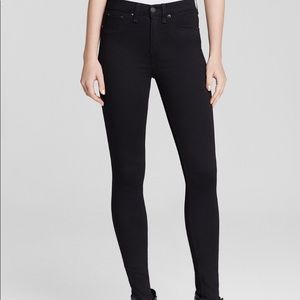Rag & Bone High rise Leggings Jean Black 27